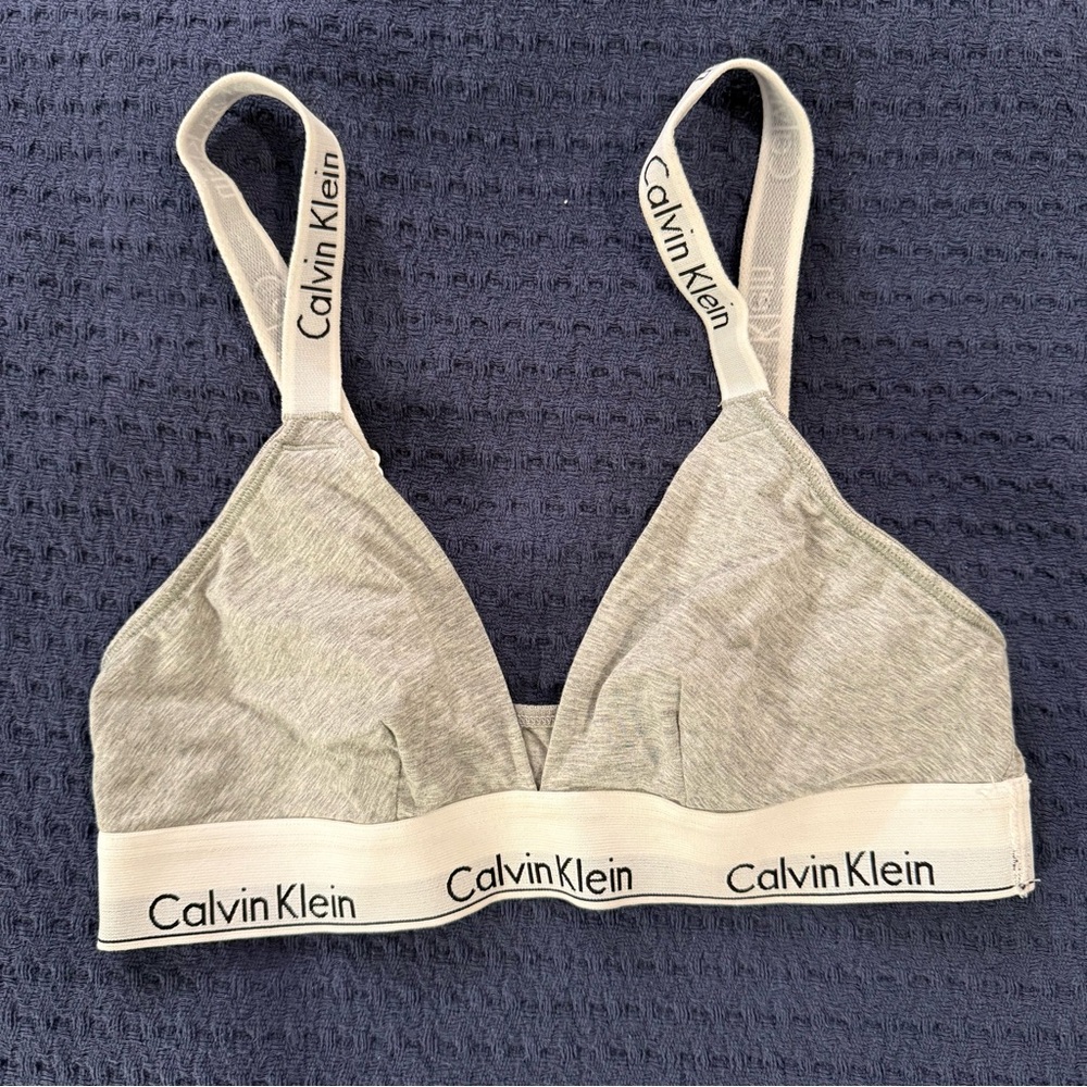 Calvin Klein Light Gray Bralette